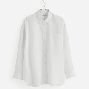 Madewell The Oversized Shirt White SzXL